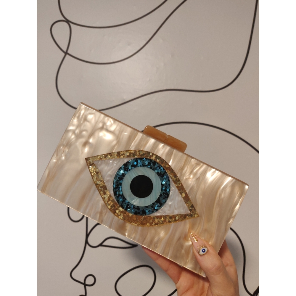 Acrylic clutch purse